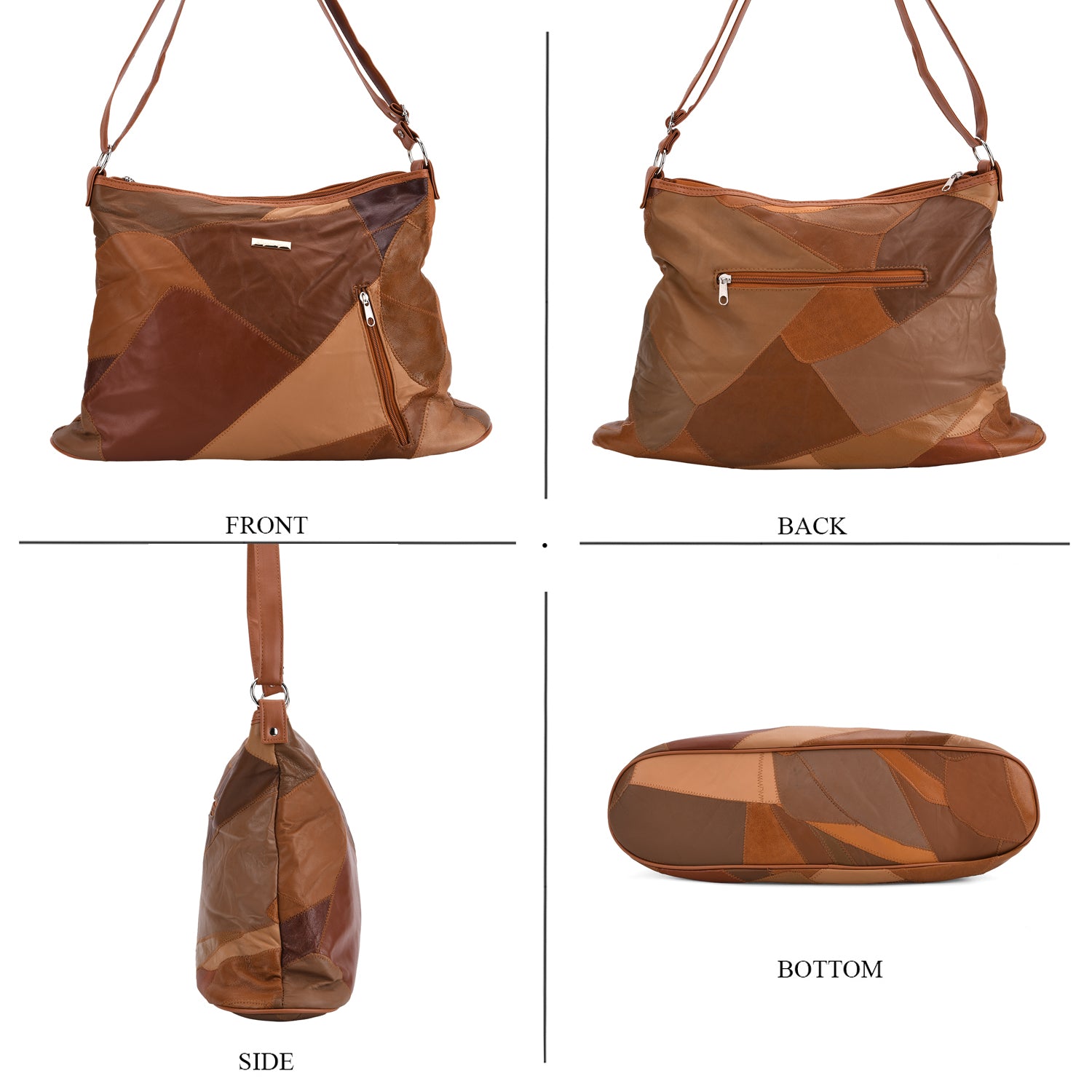 THE SALLY SPECIAL PRICE DEAL - - Styled By 100% Genuine Leather Large Crossbody Bag - Camel 8087926 1