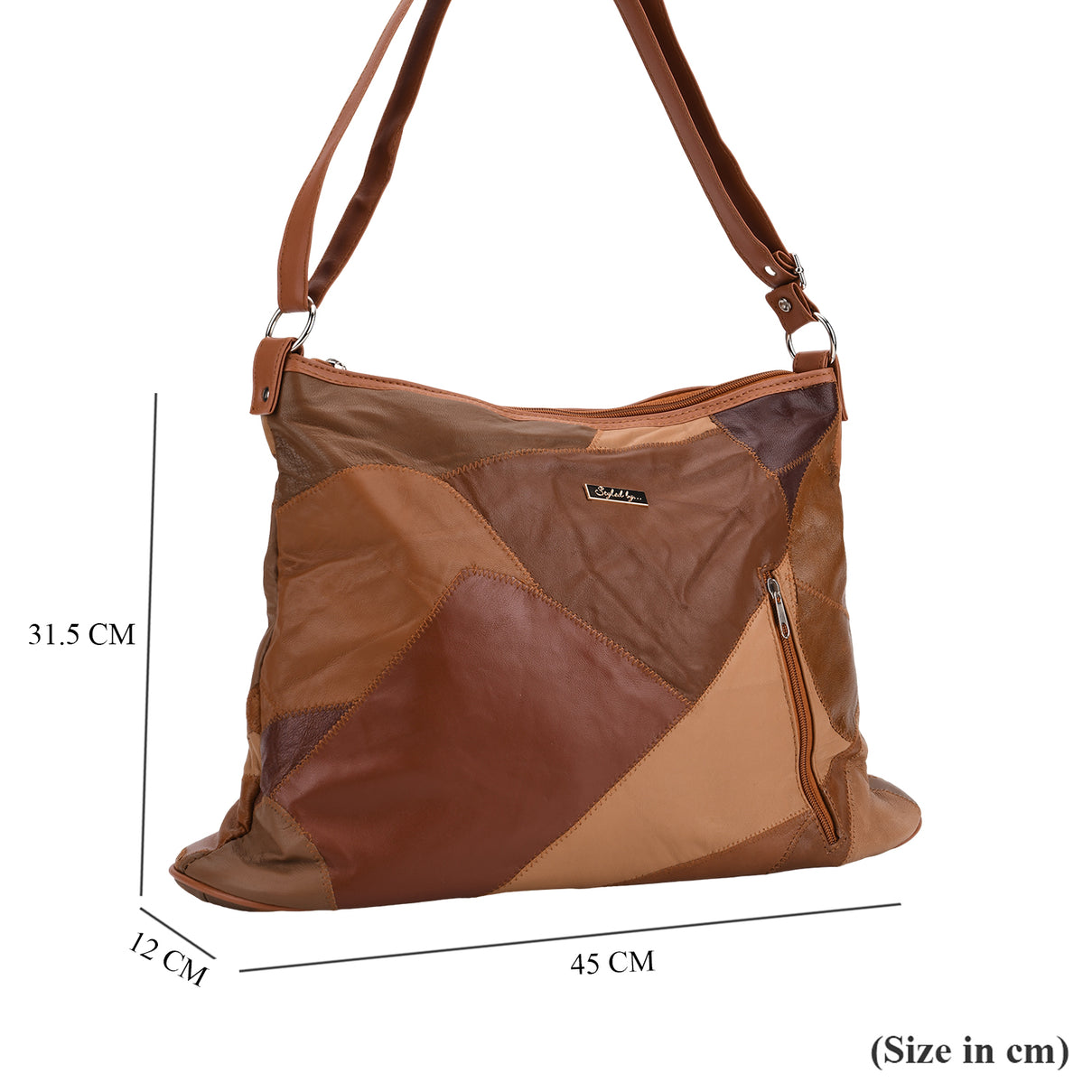 THE SALLY SPECIAL PRICE DEAL - - Styled By 100% Genuine Leather Large Crossbody Bag - Camel 8087926 3