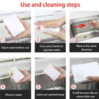 Bliss and Beyond Set of 100 Magic Foam Sponge (Size 10x6x2cm) - White