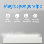 Bliss and Beyond Set of 100 Magic Foam Sponge (Size 10x6x2cm) - White