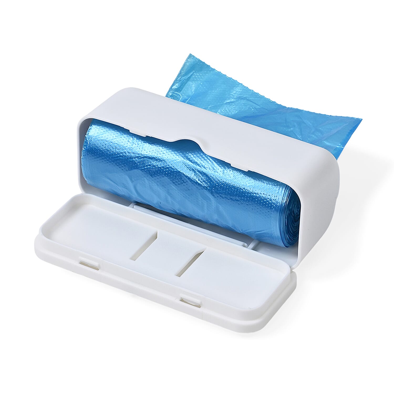 Biodegradable Rubbish Bag Dispenser with 5 Bin Bag Rolls (10L Capacity) 8088671 8