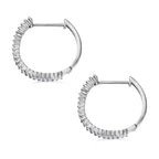 Rhapsody - 950 Platinum IGI Certified White Diamond (VS/E-F) Full Hoop Earring 0.50 Ct._8089768_3