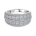 Luxuriant Diamond Lab Grown Diamond (SI-G/H) Ring in Rhodium Overlay Sterling Silver 1.51 Ct._8093584