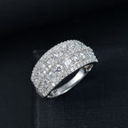 Luxuriant Diamond Lab Grown Diamond (SI-G/H) Ring in Rhodium Overlay Sterling Silver 1.51 Ct._8093584_1