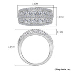 Luxuriant Diamond Lab Grown Diamond (SI-G/H) Ring in Rhodium Overlay Sterling Silver 1.51 Ct._8093584_5