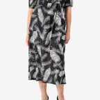 La Marey Tropical Leaf Print Midi Dress (Size 20 to22) - Black_8094068_5