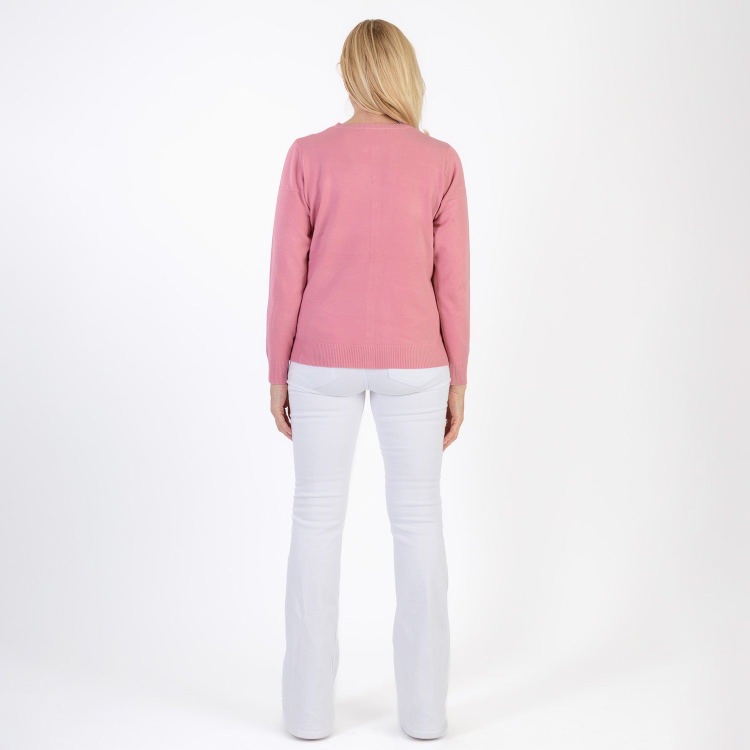 Pure and Natural Crew Neck Cardigan V32516295 3