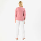 Pure and Natural Crew Neck Cardigan (Size 16) - Dusty Pink_8094262_4