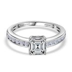 Luxuriant Diamond 950 Platinum IGI Certified Asscher Cut VS/EF Lab Grown Diamond Ring 2.00 Ct._8094718