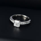 Luxuriant Diamond 950 Platinum IGI Certified Asscher Cut VS/EF Lab Grown Diamond Ring 2.00 Ct._8094718_1