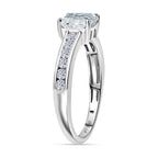 Luxuriant Diamond 950 Platinum IGI Certified Asscher Cut VS/EF Lab Grown Diamond Ring 2.00 Ct._8094718_3