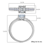 Luxuriant Diamond 950 Platinum IGI Certified Asscher Cut VS/EF Lab Grown Diamond Ring 2.00 Ct._8094718_5