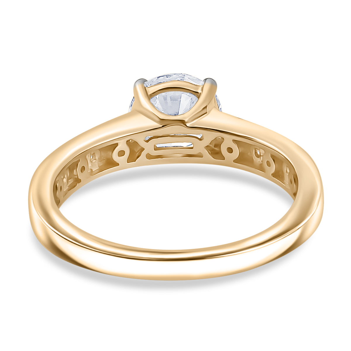 LUXURIANT 1.50 Ct. Lab Grown Diamond Solitaire Ring in 9K Yellow Gold SGL Certified 8094865 5