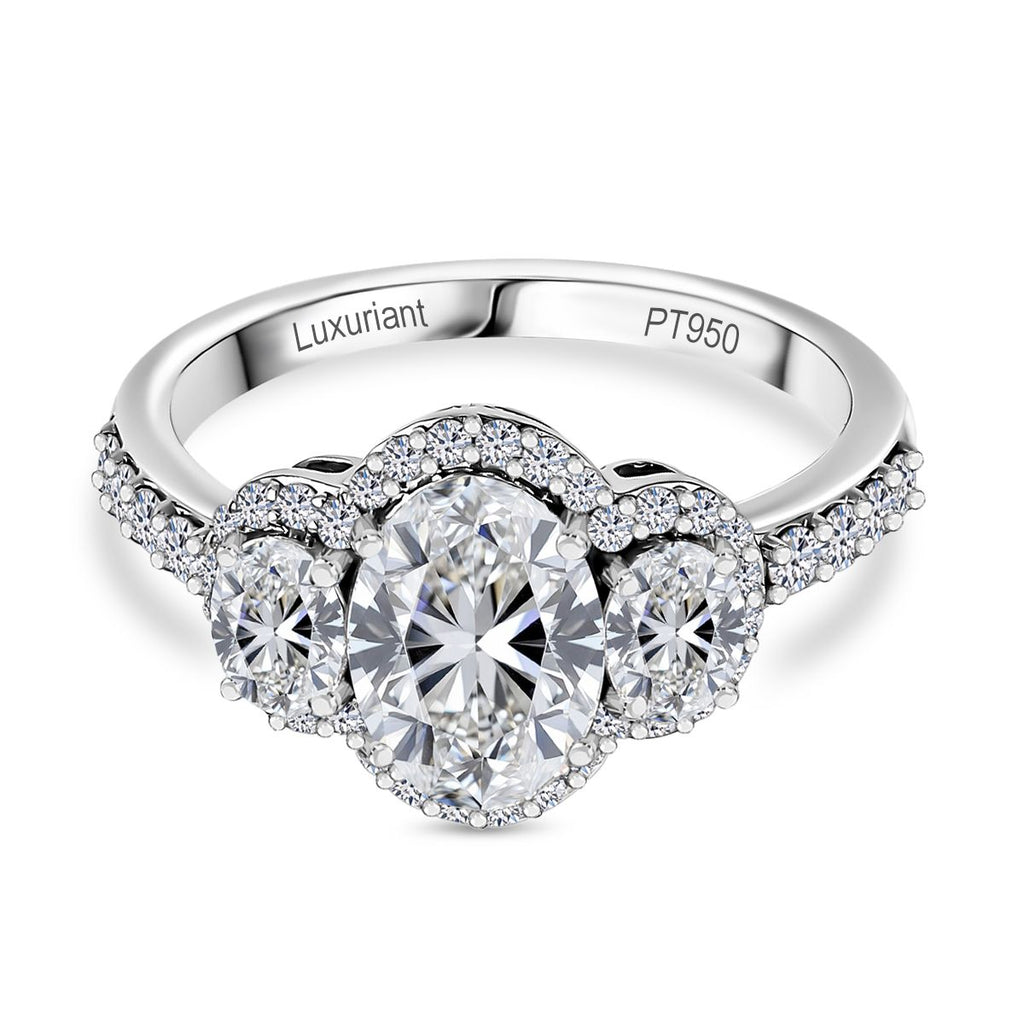 Luxuriant Diamond 950 Platinum IGI Certified (VS-EF) Lab Grown Diamond Ring 2.40 Ct, Platinum wt. 4.50 Gms._8094889