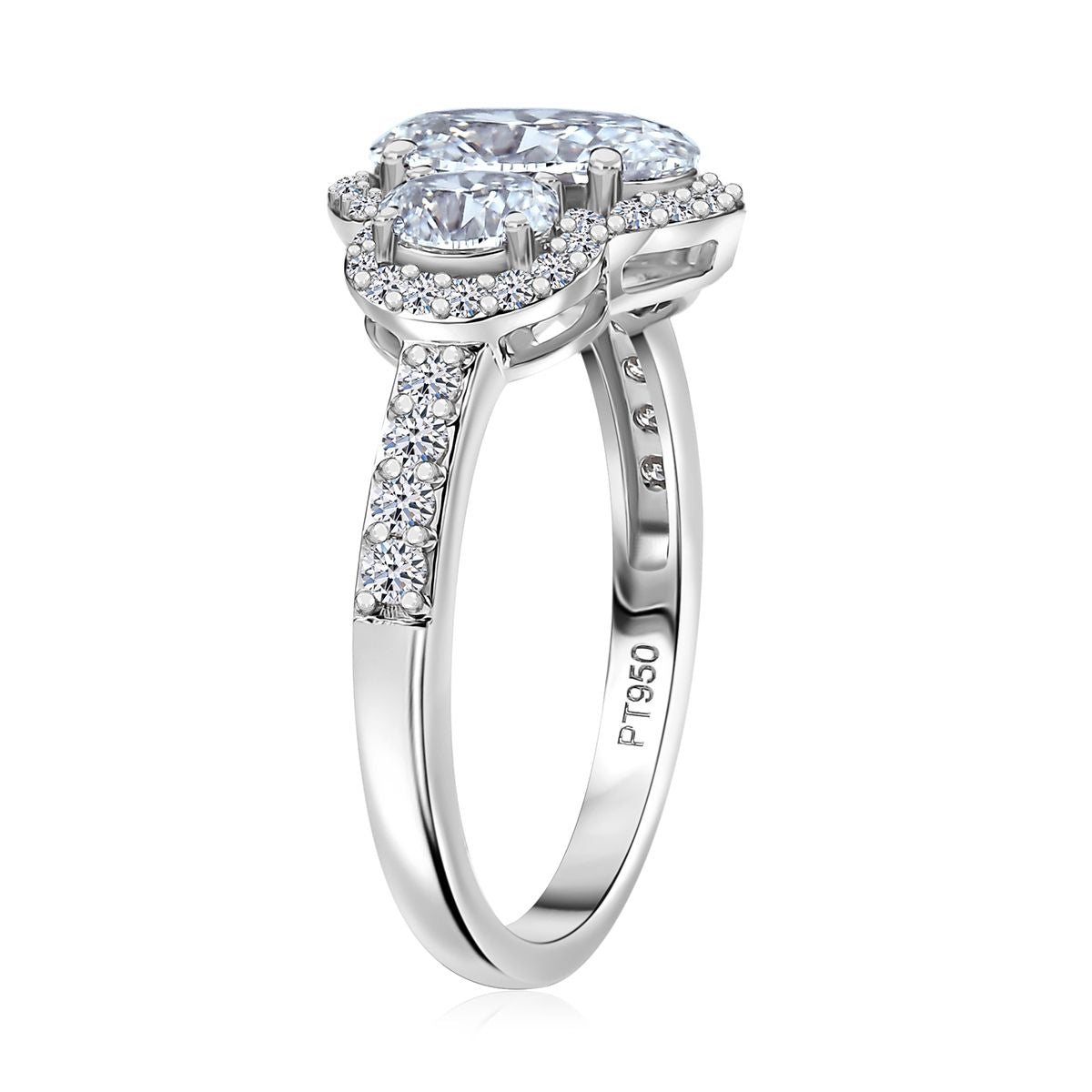 LUXURIANT 950 Platinum IGI Certified (VS-EF) Lab Grown Diamond Ring 2.50 Ct, Platinum wt. 4.60 Gms. 8094889 4