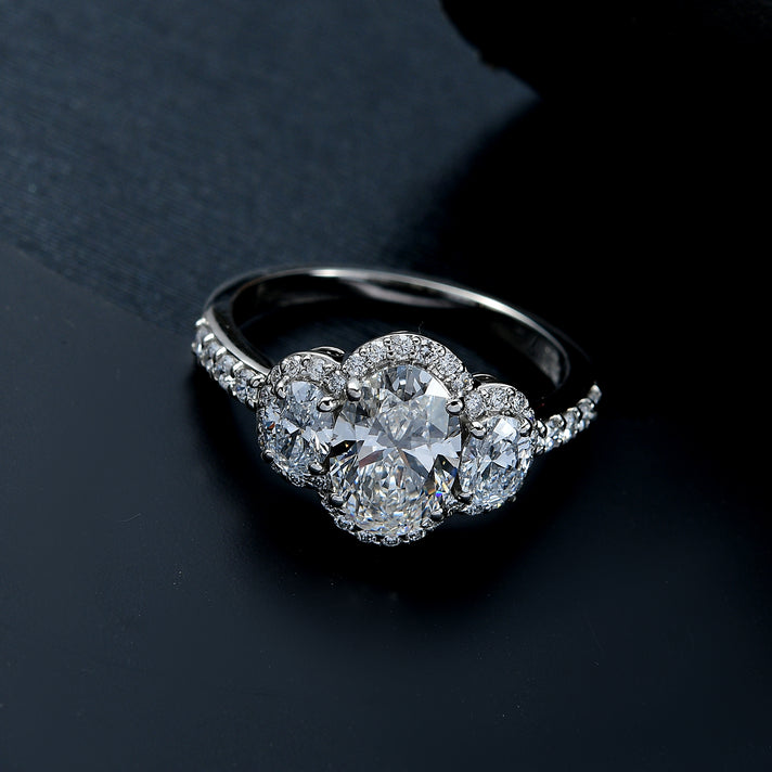 LUXURIANT 950 Platinum IGI Certified (VS-EF) Lab Grown Diamond Ring 2.50 Ct, Platinum wt. 4.60 Gms. 8094892 2