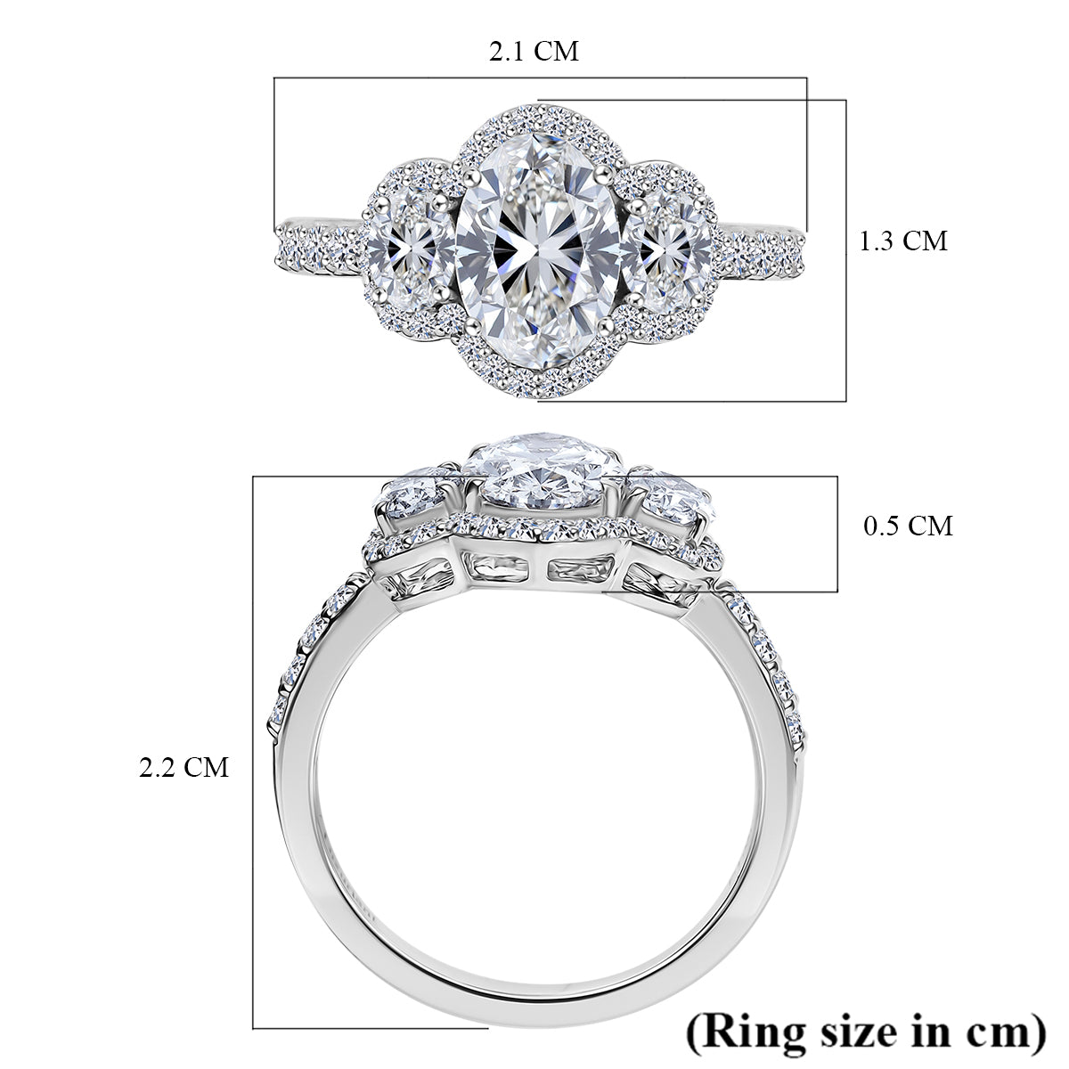 LUXURIANT 950 Platinum IGI Certified (VS-EF) Lab Grown Diamond Ring 2.50 Ct, Platinum wt. 4.60 Gms. 8094892 6