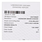 Luxuriant Diamond 950 Platinum IGI Certified (VS-EF) Lab Grown Diamond Ring 2.40 Ct, Platinum wt. 4.50 Gms._8094892_6