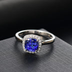 950 Platinum AAAA Tanzanite White Diamond VS-EF Solitaire Ring, Platinum Wt.5.08 Gms  2.801  Ct._8094964_1