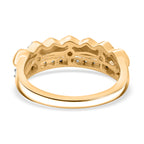 GP Milano Collection - White Diamond & Kanchanaburi Blue Sapphire Ring in 18K Vermeil Yellow Gold Plated Sterling Silver_8095131_4