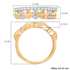 GP Milano Collection - White Diamond & Kanchanaburi Blue Sapphire Ring in 18K Vermeil Yellow Gold Plated Sterling Silver_8095131_5