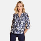 Emreco Mandarin Collar Blouse (Size 18) - Grey_8097473_2