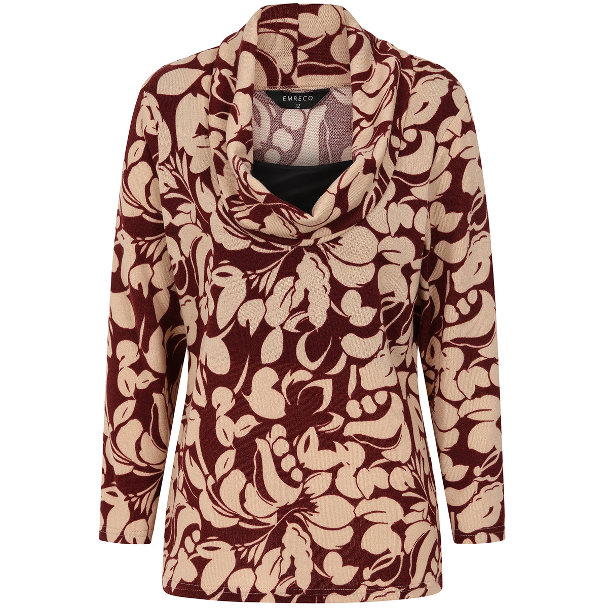 Emreco Cowl Neck Top (Size 14) - Wine V32514303 1