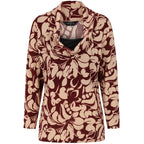 Emreco Cowl Neck Top (Size 14) - Wine_8097621_1