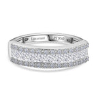 Luxuriant 950 Platinum SGL Certified (VS/GH) Lab Grown Diamond Band Ring 1.00 Ct, Platinum Wt. 5.50 Gms._8099052