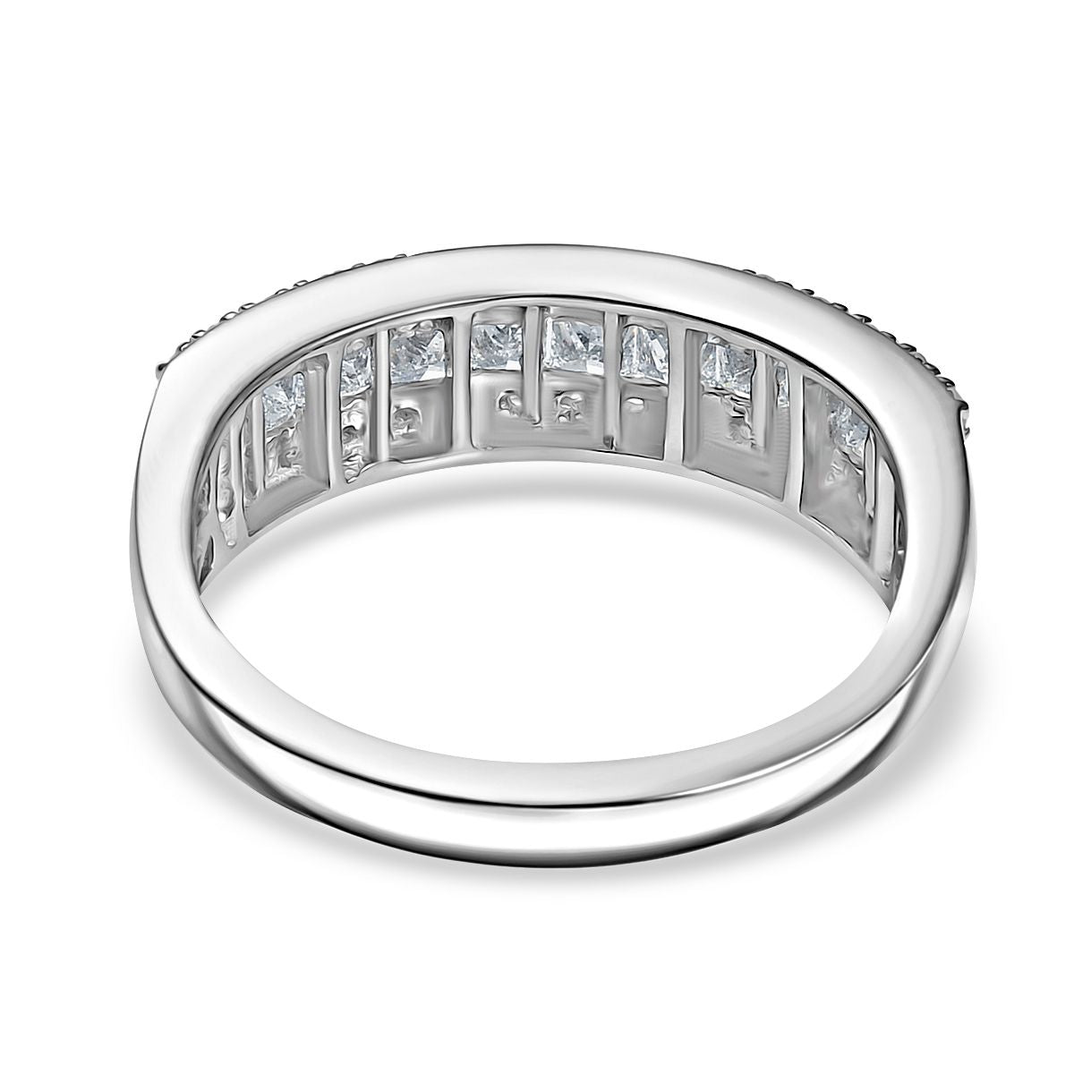 1.Ct Luxuriant 950 Platinum SGL Certified (VS-GH) Lab Grown Diamond Band Ring 1.00 Ct, Platinum Wt. V32530579 4