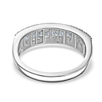 Luxuriant 950 Platinum SGL Certified (VS/GH) Lab Grown Diamond Band Ring 1.00 Ct, Platinum Wt. 5.50 Gms._8099052_4