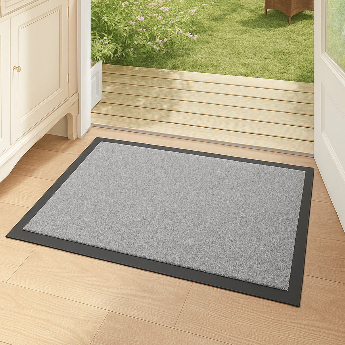 Ultra Absorbent Non-Slip Doormat - Grey 8099318 0