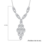 Designer Inspired- Luxuriant Lab Grown Diamond (SI/GH) Necklace (Size - 20) with Lobster Clasp in Rhodium Overlay Sterling Silver_8100416_5