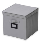 5-Shelf Hanging Closet Storage Organiser with Removable Drawer Box - Grey_8102242_5