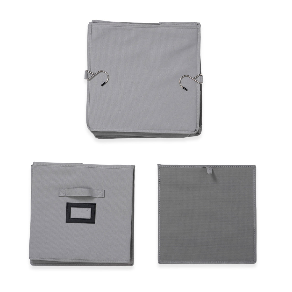 5-Shelf Hanging Closet Storage Organiser with Removable Drawer Box - Grey 8102242 7