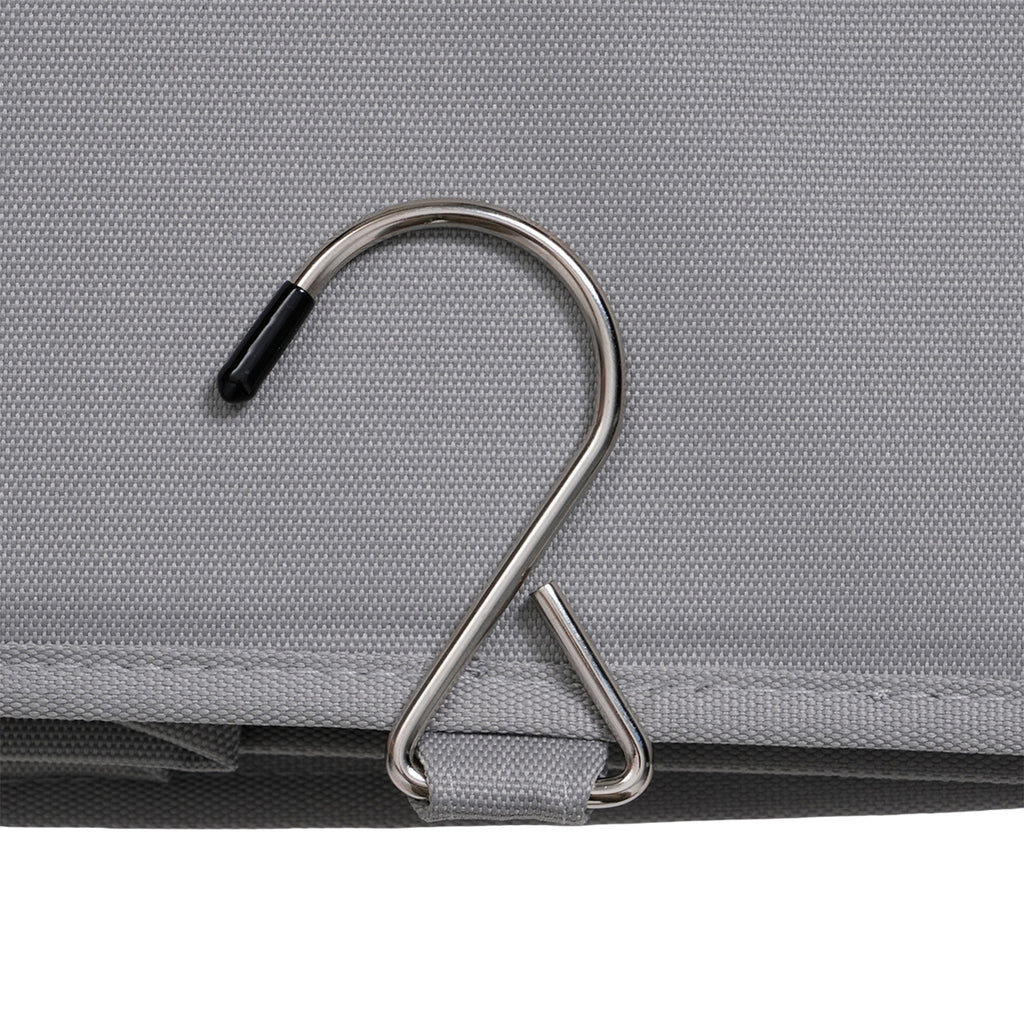 5-Shelf Hanging Closet Storage Organiser with Removable Drawer Box - Grey_8102242_8