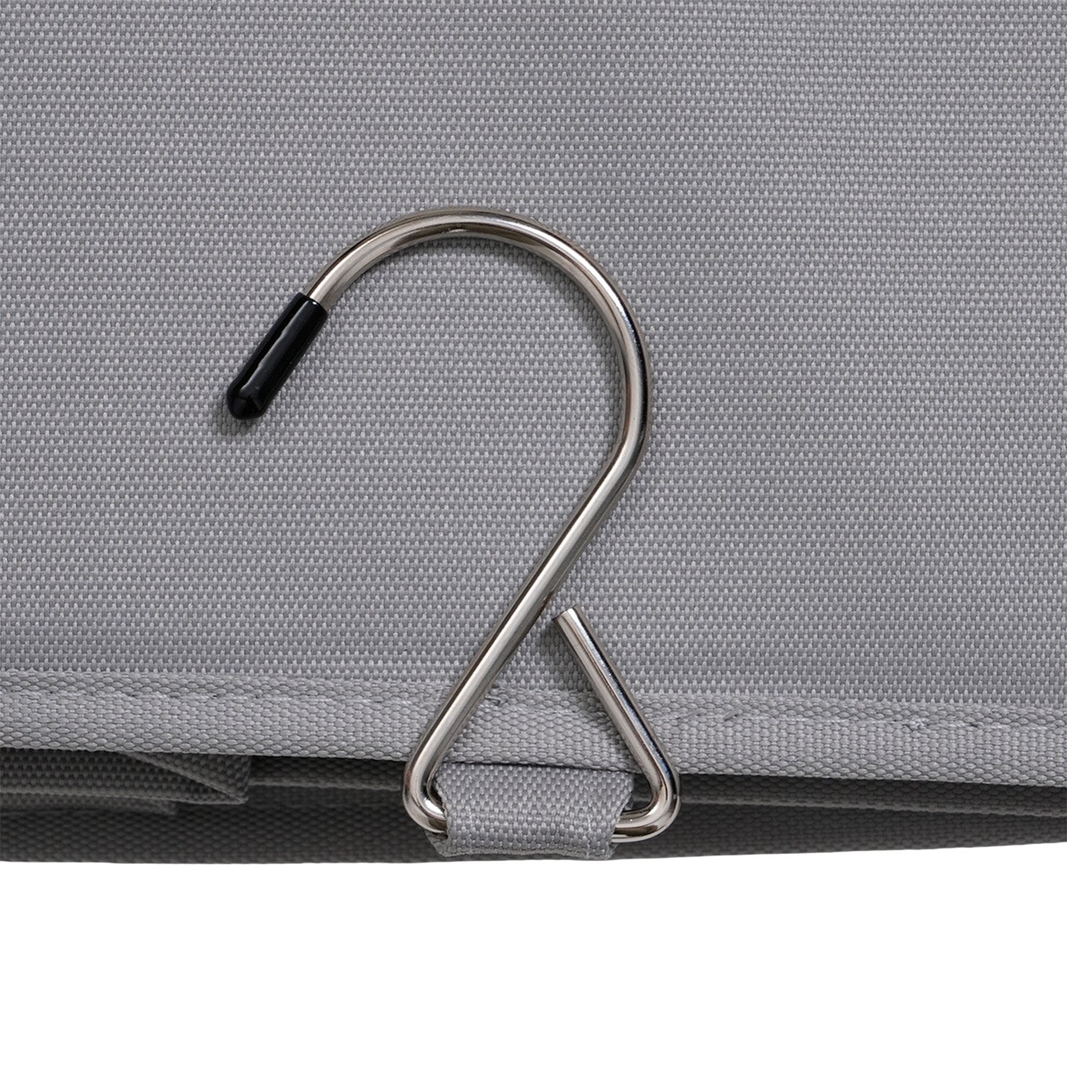 5-Shelf Hanging Closet Storage Organiser with Removable Drawer Box - Grey 8102242 8