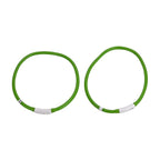 Set of 2 LED Pet Glow Collars -  Green