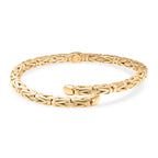 BIGGEST CLEARANCE DEAL - Ottoman Treasures 9K Yellow Gold Byzantine Bangle (Size 7.5 Adjustable), Gold Wt. 18.01 Gms._8103784