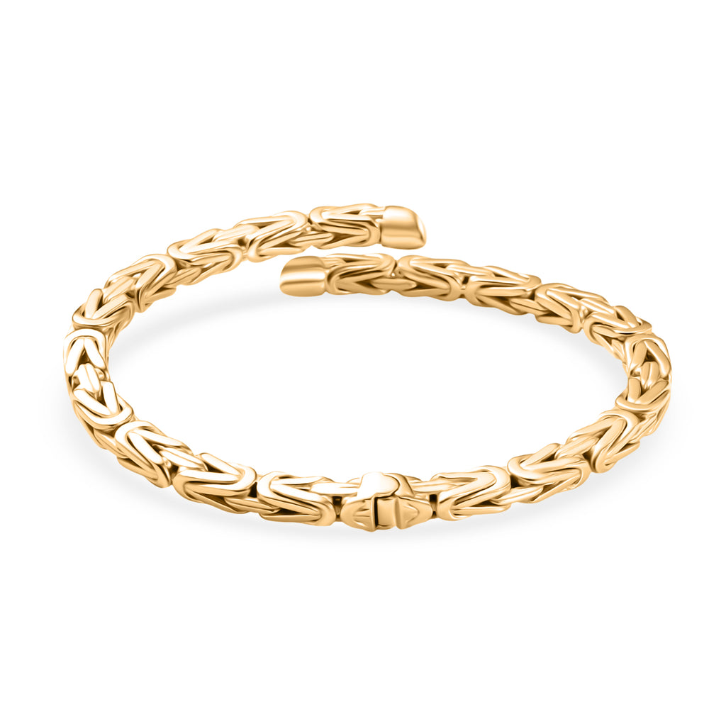 BIGGEST CLEARANCE DEAL - Ottoman Treasures 9K Yellow Gold Byzantine Bangle (Size 7.5 Adjustable), Gold Wt. 18.01 Gms._8103784_4