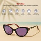 Catherine Denevue Sunglass - Black Red