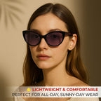 Catherine Denevue Sunglass - Black Red