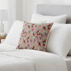Signare Tapestry Collection - Designer Inspired Wild Stawberry Garden Cushion (Size 45x45cm) - Peach