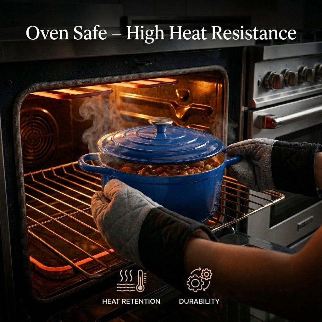 4L Cast Iron Pot with Lid 8104296 6