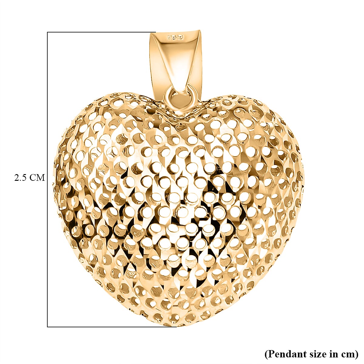 9K Gold Pendant Polished, 1.2 Gms 8104685 7