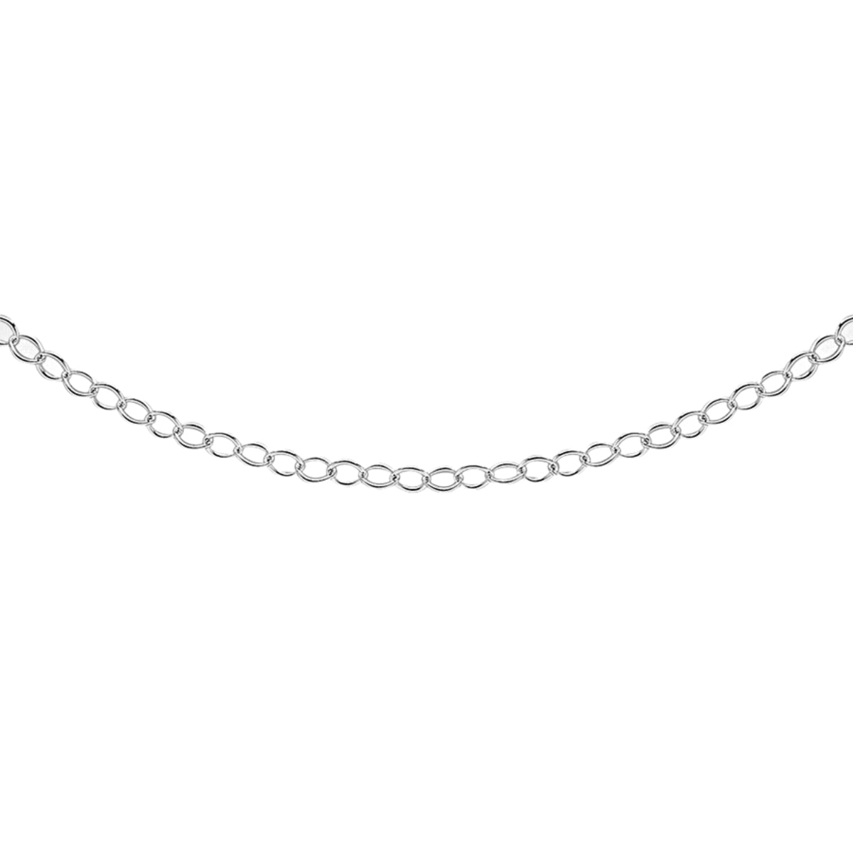 Silver 2 MM Belcher Chain with Spring Ring Clasp 18 Inch Polished, 1.4 Gms 8105388 0