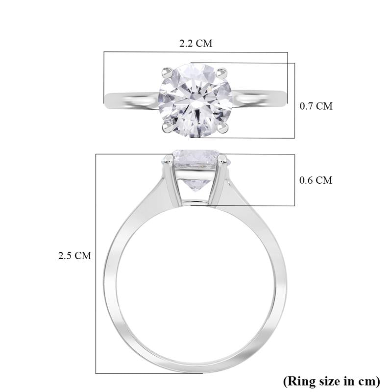 LUXURIANT 1 Ct. Lab Grown Diamond D Colour Solitaire Ring in 950 Platinum, IGI Certified 8105677 6