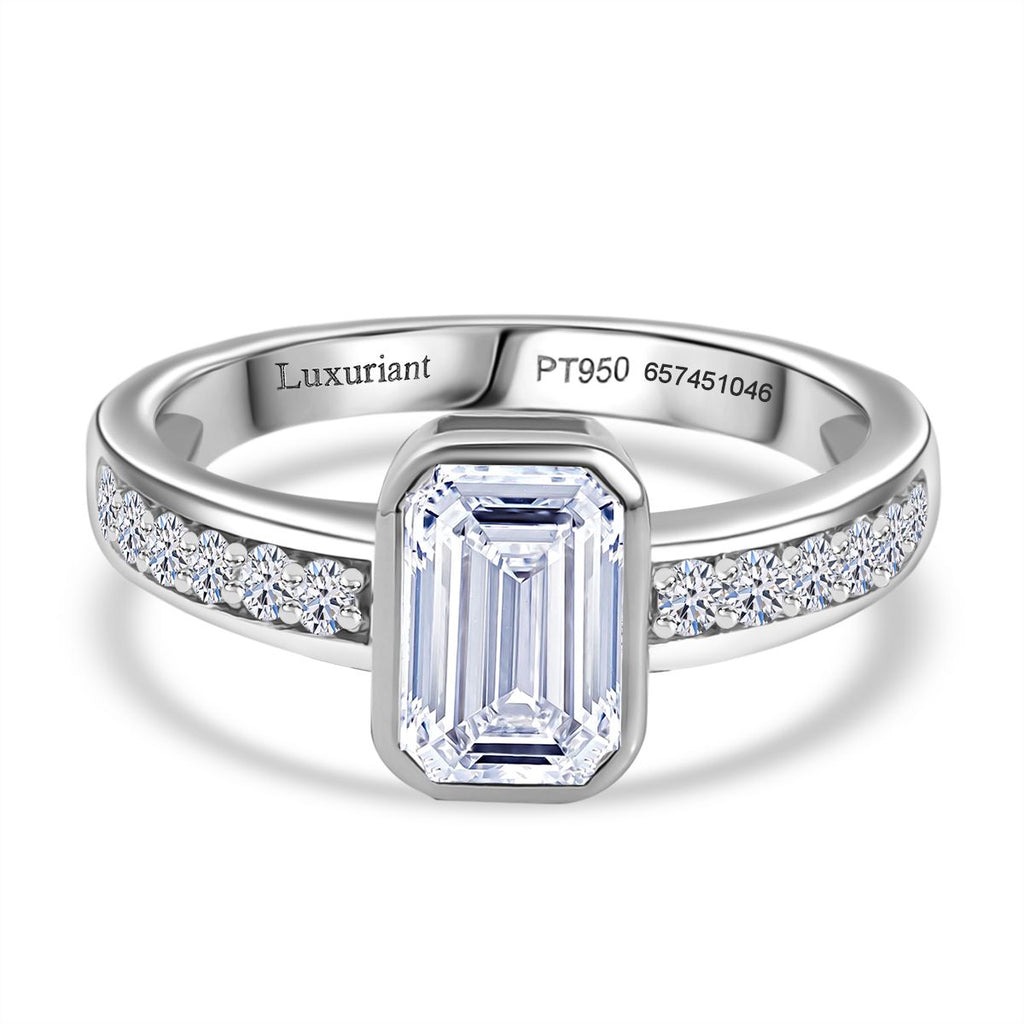 Luxuriant 950 Platinum IGI Certified (VS/EF) Lab Grown Diamond  Ring 2.00 Ct, Platinum Wt. 5.28 Gms._8107167