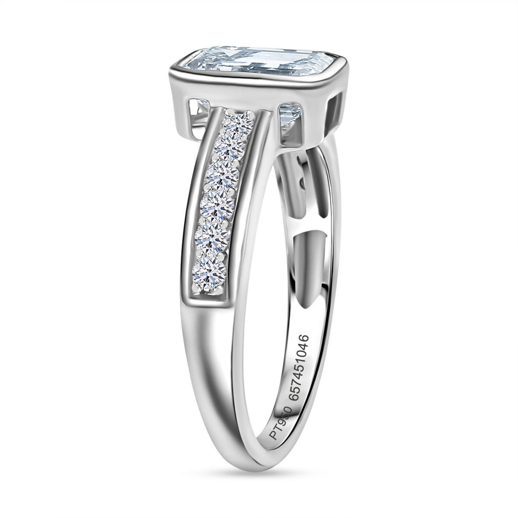 Luxuriant 950 Platinum IGI Certified (VS/EF) Lab Grown Diamond  Ring 2.00 Ct, Platinum Wt. 5.28 Gms._8107167_3