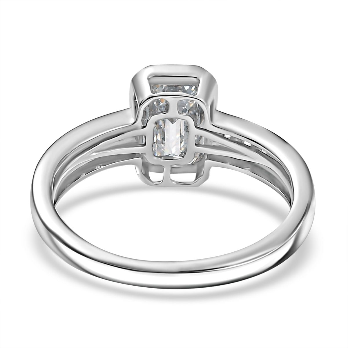 LUXURIANT 2 Ct. Lab Grown Diamond Emerald-Cut Ring in 950 Platinum IGI Certified VS-EF 8107167 5